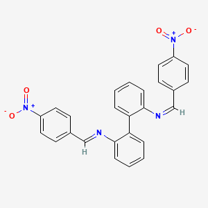 N,N'-bis[(Z)-(4-nitrophenyl)methylidene]biphenyl-2,2'-diamine