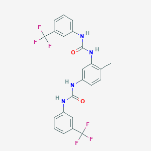 molecular formula C23H18F6N4O2 B11557801 1,1'-(4-Methylbenzene-1,3-diyl)bis{3-[3-(trifluoromethyl)phenyl]urea} 