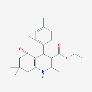 Ethyl 4-(2,4-dimethylphenyl)-2,7,7-trimethyl-5-oxo-1,4,5,6,7,8-hexahydroquinoline-3-carboxylate