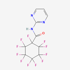 1,2,2,3,3,4,4,5,5,6,6-undecafluoro-N-(pyrimidin-2-yl)cyclohexanecarboxamide