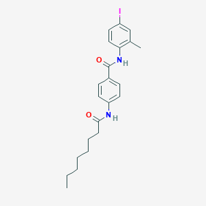 N-(4-iodo-2-methylphenyl)-4-(octanoylamino)benzamide