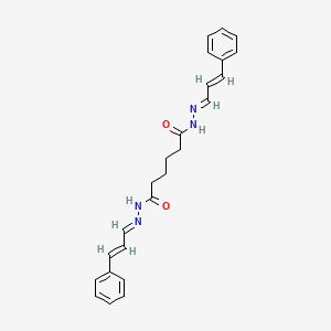 N'~1~,N'~6~-bis[(1E,2E)-3-phenylprop-2-en-1-ylidene]hexanedihydrazide