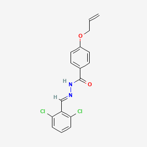 molecular formula C17H14Cl2N2O2 B11557880 N'-[(E)-(2,6-dichlorophenyl)methylidene]-4-(prop-2-en-1-yloxy)benzohydrazide 