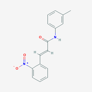 molecular formula C16H14N2O3 B11557887 (2E)-N-(3-methylphenyl)-3-(2-nitrophenyl)prop-2-enamide 