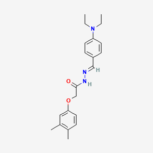 N'-[(E)-[4-(Diethylamino)phenyl]methylidene]-2-(3,4-dimethylphenoxy)acetohydrazide