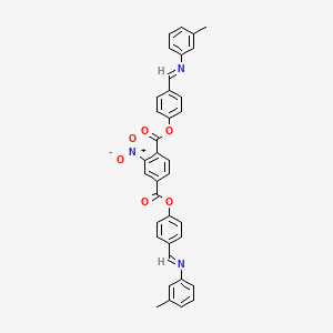 bis(4-{(E)-[(3-methylphenyl)imino]methyl}phenyl) 2-nitrobenzene-1,4-dicarboxylate