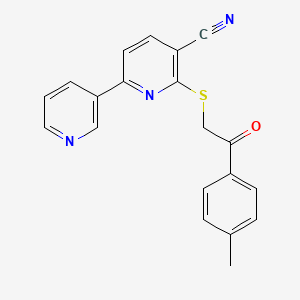 6-{[2-(4-Methylphenyl)-2-oxoethyl]sulfanyl}-2,3'-bipyridine-5-carbonitrile