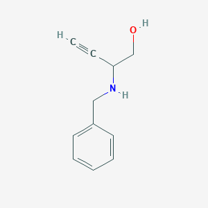 molecular formula C11H13NO B11558054 2-(Benzylamino)but-3-yn-1-ol 