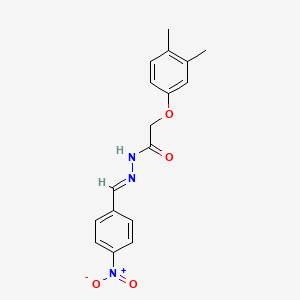 2-(3,4-dimethylphenoxy)-N'-[(E)-(4-nitrophenyl)methylidene]acetohydrazide