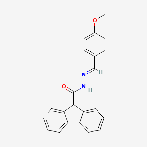 N'-[(E)-(4-methoxyphenyl)methylidene]-9H-fluorene-9-carbohydrazide