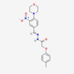 2-(4-Methylphenoxy)-N'-[(E)-[4-(morpholin-4-YL)-3-nitrophenyl]methylidene]acetohydrazide