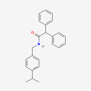 2,2-diphenyl-N-[4-(propan-2-yl)benzyl]acetamide