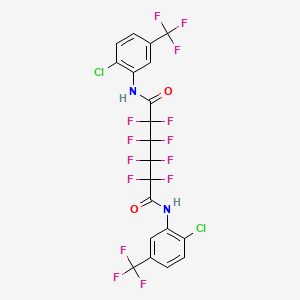 N,N'-bis[2-chloro-5-(trifluoromethyl)phenyl]-2,2,3,3,4,4,5,5-octafluorohexanediamide