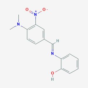 2-({(E)-[4-(dimethylamino)-3-nitrophenyl]methylidene}amino)phenol