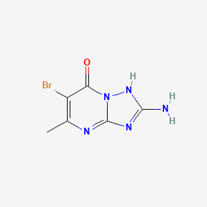 molecular formula C6H6BrN5O B11558286 2-Amino-6-bromo-5-methyl[1,2,4]triazolo[1,5-a]pyrimidin-7-ol 