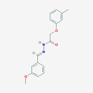 N'-[(E)-(3-methoxyphenyl)methylidene]-2-(3-methylphenoxy)acetohydrazide