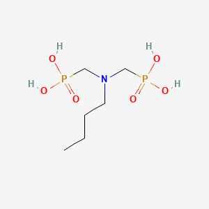 molecular formula C6H17NO6P2 B11558302 ((Butylimino)bis(methylene))bisphosphonic acid CAS No. 5995-28-8