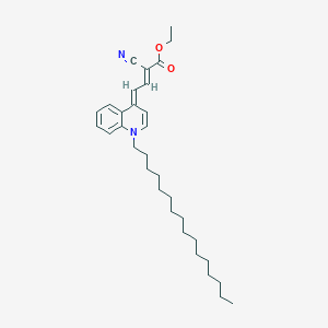 molecular formula C32H46N2O2 B11558311 ethyl (2E,4E)-2-cyano-4-(1-hexadecyl-4(1H)-quinolinylidene)-2-butenoate 