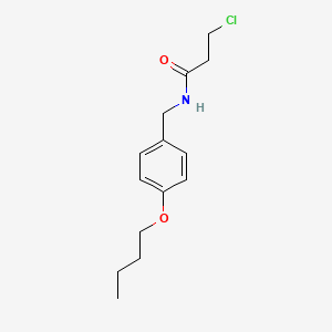 N-[(4-butoxyphenyl)methyl]-3-chloropropanamide