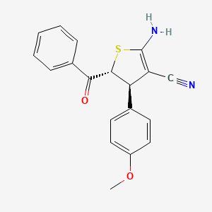 2-Amino-5-benzoyl-4-(4-methoxyphenyl)-4,5-dihydrothiophene-3-carbonitrile