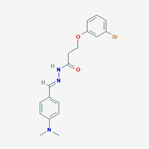 3-(3-bromophenoxy)-N'-{(E)-[4-(dimethylamino)phenyl]methylidene}propanehydrazide