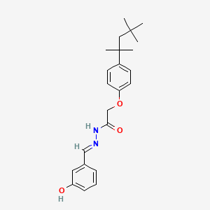 N'-[(E)-(3-hydroxyphenyl)methylidene]-2-[4-(2,4,4-trimethylpentan-2-yl)phenoxy]acetohydrazide