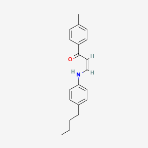 molecular formula C20H23NO B11558540 (1Z,3E)-3-[(4-butylphenyl)imino]-1-(4-methylphenyl)prop-1-en-1-ol 