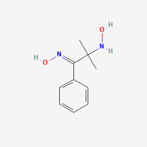 2-(Hydroxyamino)-2-methyl-1-phenyl-propan-1-one oxime