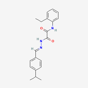 N-(2-ethylphenyl)-2-oxo-2-{(2E)-2-[4-(propan-2-yl)benzylidene]hydrazinyl}acetamide