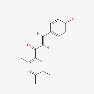 (2E)-3-(4-methoxyphenyl)-1-(2,4,5-trimethylphenyl)prop-2-en-1-one