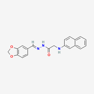 N'-[(E)-(2H-1,3-Benzodioxol-5-YL)methylidene]-2-[(naphthalen-2-YL)amino]acetohydrazide