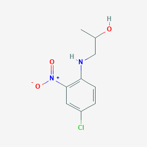 molecular formula C9H11ClN2O3 B11558913 1-[(4-Chloro-2-nitrophenyl)amino]propan-2-ol 