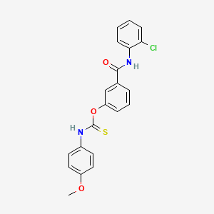 O-{3-[(2-chlorophenyl)carbamoyl]phenyl} (4-methoxyphenyl)carbamothioate