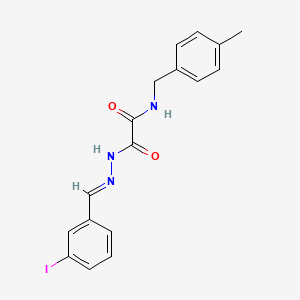 2-[(2E)-2-(3-iodobenzylidene)hydrazinyl]-N-(4-methylbenzyl)-2-oxoacetamide