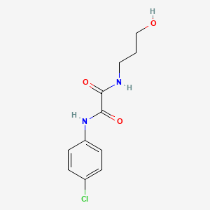 N-(4-chlorophenyl)-N'-(3-hydroxypropyl)ethanediamide