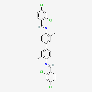 N,N'-bis[(E)-(2,4-dichlorophenyl)methylidene]-3,3'-dimethylbiphenyl-4,4'-diamine