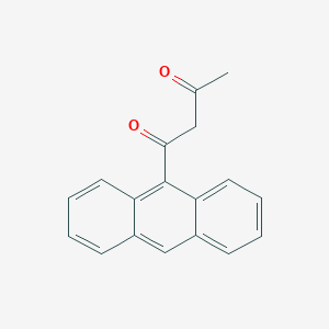 molecular formula C18H14O2 B011559 1-蒽-9-基-丁烷-1,3-二酮 CAS No. 101736-47-4