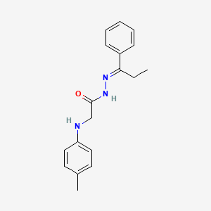 2-[(4-Methylphenyl)amino]-N'-[(1E)-1-phenylpropylidene]acetohydrazide