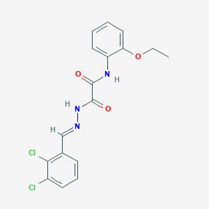 2-[(2E)-2-(2,3-dichlorobenzylidene)hydrazinyl]-N-(2-ethoxyphenyl)-2-oxoacetamide