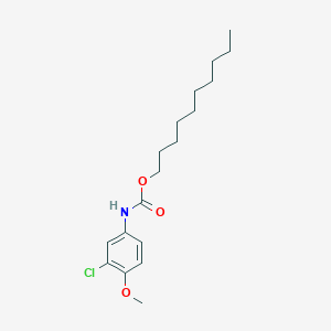 molecular formula C18H28ClNO3 B11559155 decyl N-(3-chloro-4-methoxyphenyl)carbamate 