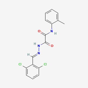 2-[(2E)-2-(2,6-Dichlorobenzylidene)hydrazino]-N-(2-methylphenyl)-2-oxoacetamide