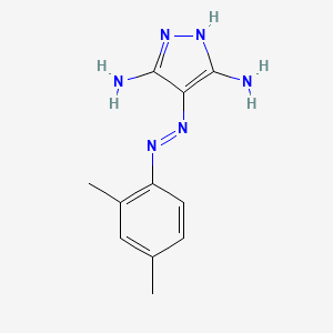 4-[(E)-(2,4-Dimethylphenyl)diazenyl]-1H-pyrazole-3,5-diamine