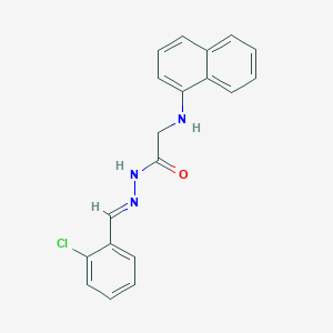 molecular formula C19H16ClN3O B11559249 N'-[(E)-(2-Chlorophenyl)methylidene]-2-[(naphthalen-1-YL)amino]acetohydrazide 