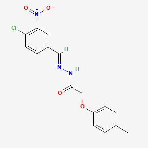 N'-[(E)-(4-chloro-3-nitrophenyl)methylidene]-2-(4-methylphenoxy)acetohydrazide