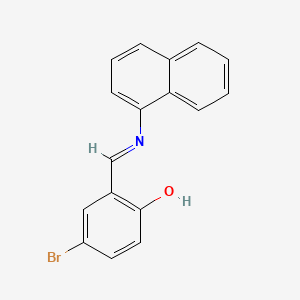 4-Bromo-2-(naphthalen-1-yliminomethyl)-phenol