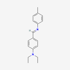 N,N-Diethyl-4-[(E)-[(4-methylphenyl)imino]methyl]aniline