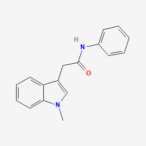 molecular formula C17H16N2O B11559322 2-(1-methyl-1H-indol-3-yl)-N-phenylacetamide 