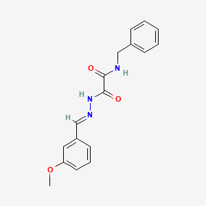 molecular formula C17H17N3O3 B11559331 N-benzyl-2-[(2E)-2-(3-methoxybenzylidene)hydrazinyl]-2-oxoacetamide 