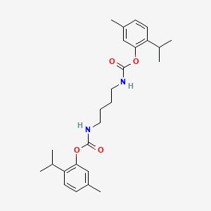 molecular formula C26H36N2O4 B11559336 Bis[5-methyl-2-(propan-2-yl)phenyl] butane-1,4-diylbiscarbamate 