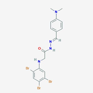 N'-[(E)-[4-(Dimethylamino)phenyl]methylidene]-2-[(2,4,5-tribromophenyl)amino]acetohydrazide